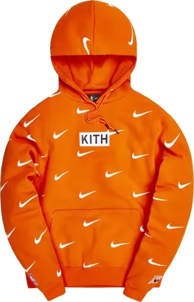 Худи Kith & Nike for New York Knicks AOP Hoodie 'Orange', оранжевый