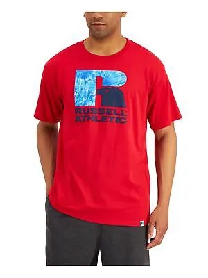 Мужская классическая футболка с коротким рукавом с красным логотипом RUSSELL ATHLETIC Santiago, M