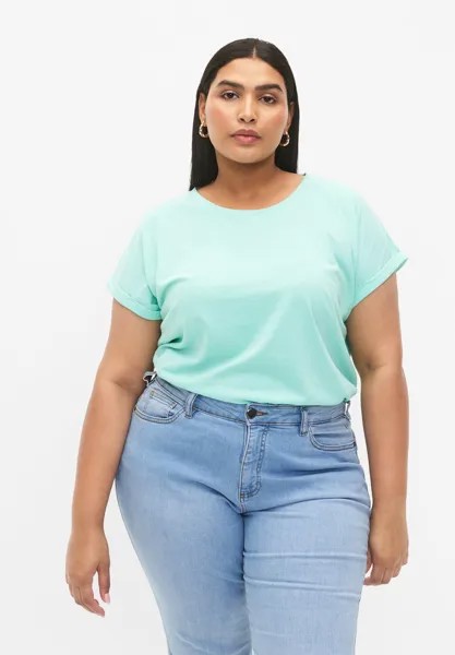 Базовая футболка Short Sleeved Zizzi, цвет cabbage