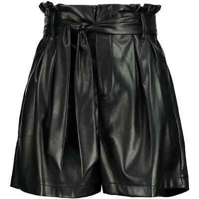 Черные женские шорты Bishop + Young с завышенной талией и поясом из искусственной кожи L BHFO 5906