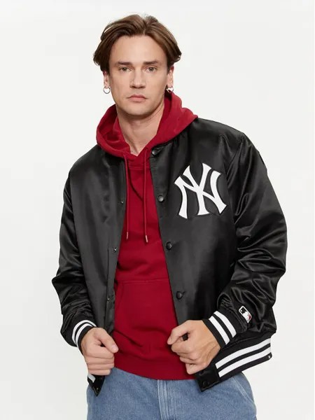 Куртка-бомбер оверсайз 47 Brand, черный