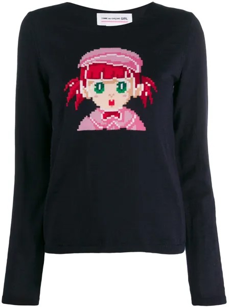 Comme Des Garçons Girl свитер с принтом
