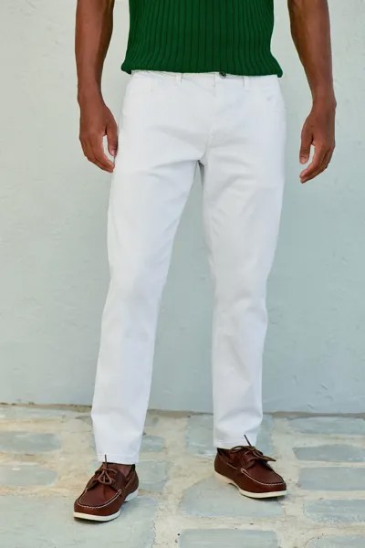 Элегантные эластичные джинсы Next, белый
