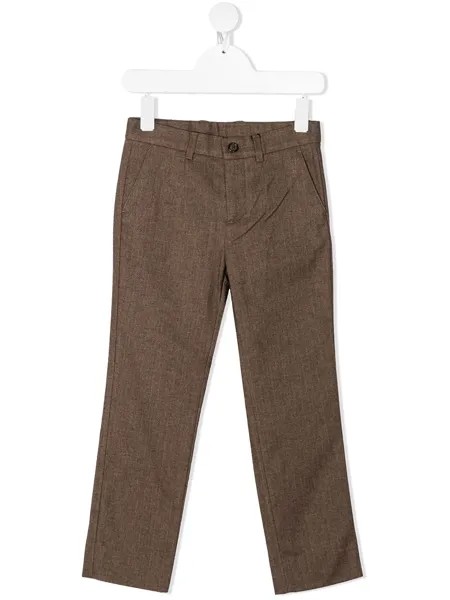 Dolce & Gabbana Kids брюки строгого кроя с вышитой монограммой DG