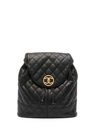 Chanel Pre-Owned стеганый рюкзак 1992-го года с кулиской
