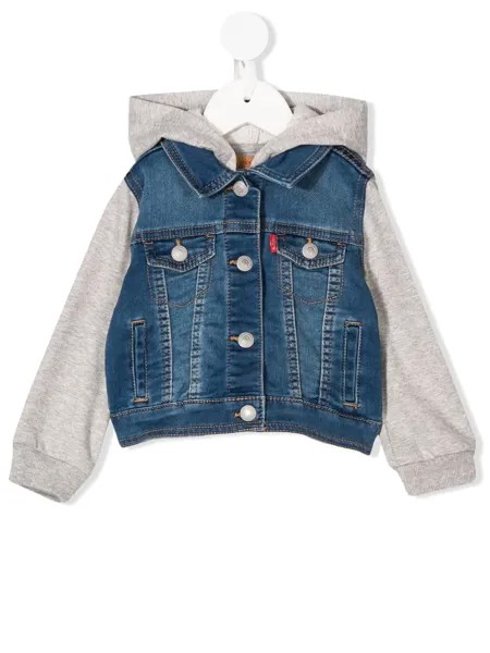 Levi's Kids джинсовая куртка с капюшоном