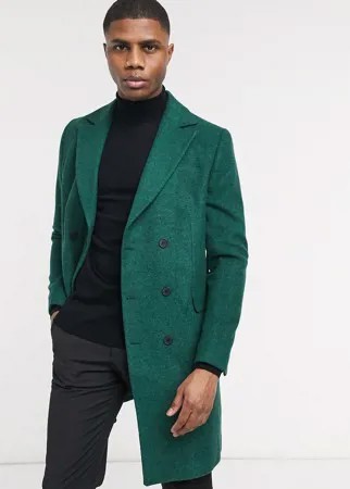 Шерстяное пальто Bolongaro Trevor Mikey-Зеленый цвет