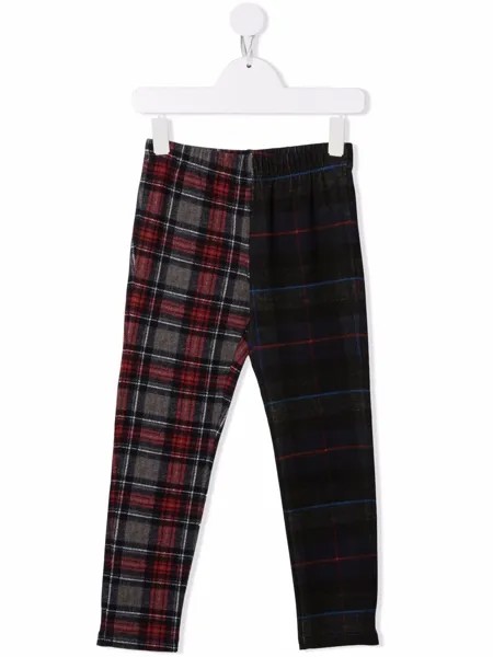Dolce & Gabbana Kids легинсы в клетку тартан