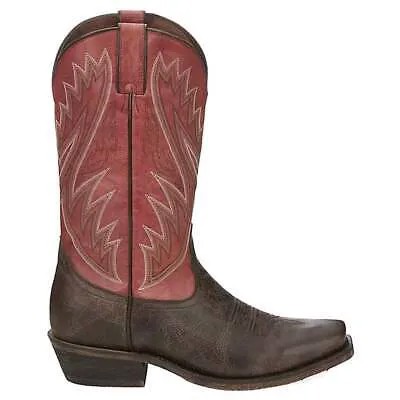 Nocona Boots Zayne 13  Square Toe Cowboy Мужские коричневые, красные повседневные ботинки HR5577
