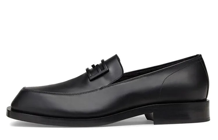 Лоферы с узором FF Baguette «Черные» Fendi