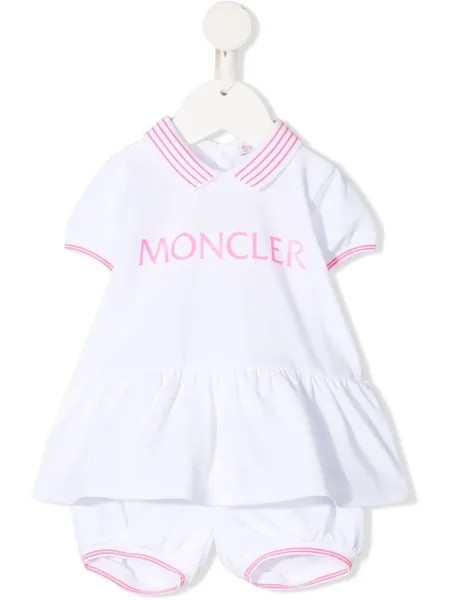 Moncler Enfant комплект из рубашки поло и брюк