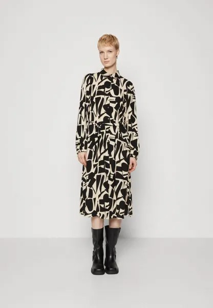 Платье-рубашка ONLHALIA LIFE MIDI BELT DRESS ONLY Tall, черный