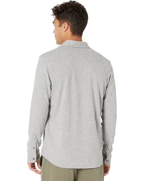 Рубашка Faherty Legend Sweater Shirt, цвет Fossil Grey Twill