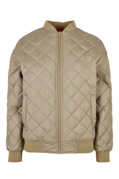 Стеганая куртка на молнии Urban Classics, зеленый