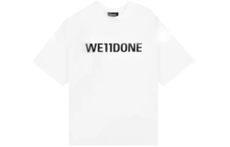 Футболка унисекс белая We11Done, белый