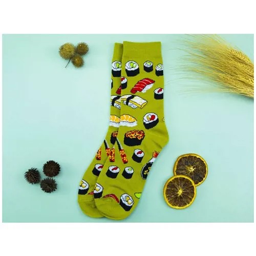 Разноцветные носки унисекс болотные с суши (р.38-44) / носки мужские / носки женские