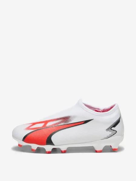 Бутсы для мальчиков PUMA Ultra Match Ll Fg/Ag Jr, Белый