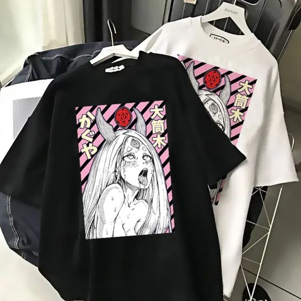 Senpai Ahegao Футболка Женщины Хентай Химико Тога Вайфу Графические футболки Японские Аниме Рубашка Boku No Hero Academia Футболка Женская
