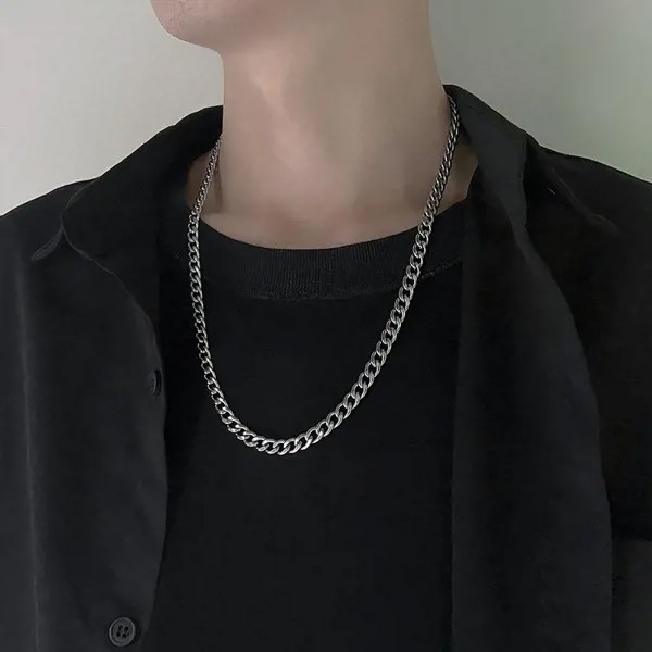 Нержавеющая сталь Цепочка Ожерелья для женщин Мужчины Длинное хип-хоп ожерелье на шее Мода Ювелирные изделия Аксессуары Друзья Подарки