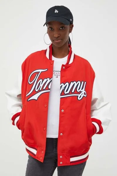 Бомбер Tommy Jeans, красный