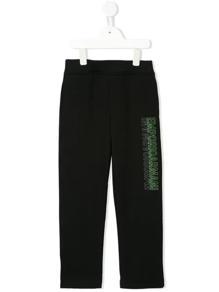 Emporio Armani Kids спортивные брюки с логотипом