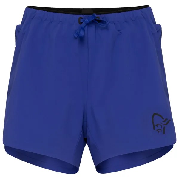 Шорты для бега Norrøna Women's Senja Flex1 4'' Shorts, цвет Royal Blue