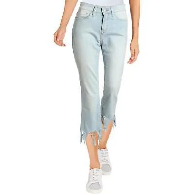 Женские укороченные джинсы Mavi Jeans Anika Denim средней посадки с необработанным краем BHFO 6615
