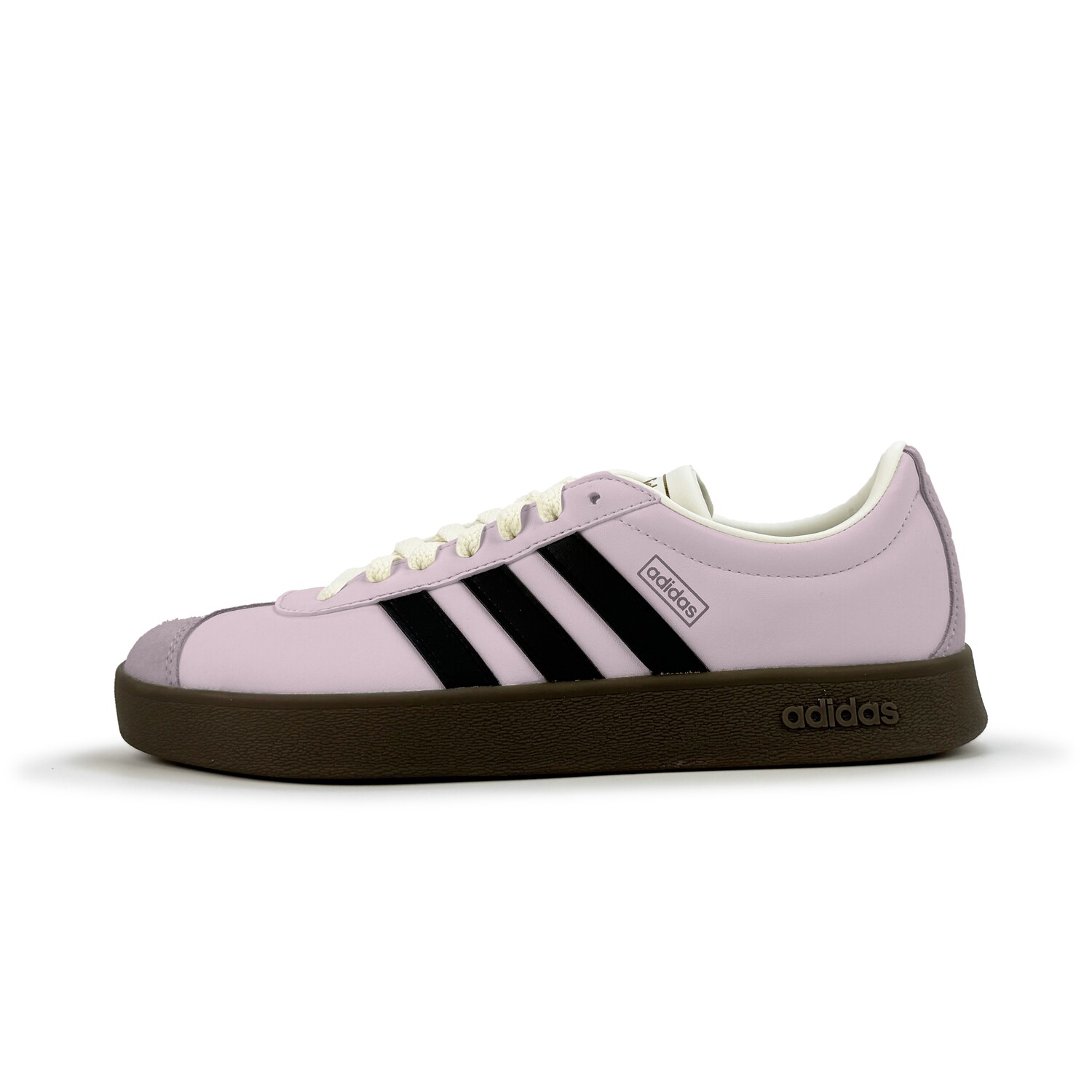 Кроссовки adidas Vl Court Skateboarding Shoes Unisex Low-top Black/pink, черный/розовый