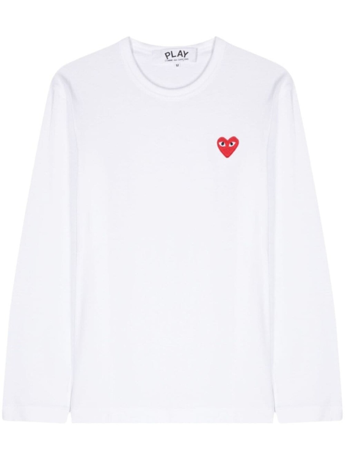 Comme Des Garçons Play футболка с нашивкой, белый