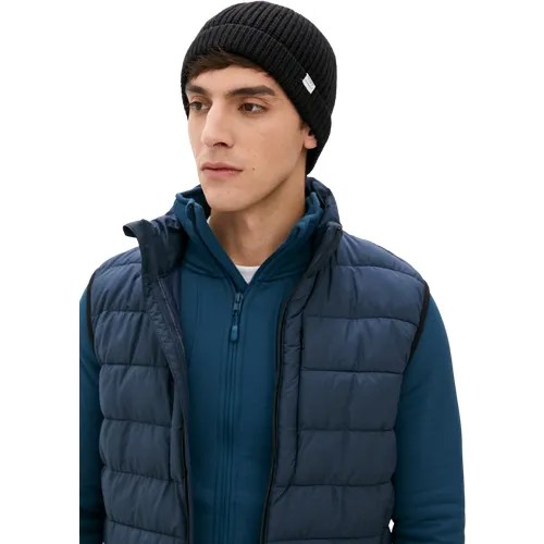 Шапка шестиклинка ALPHA INDUSTRIES, демисезон/зима, вязаная, размер O/S, черный
