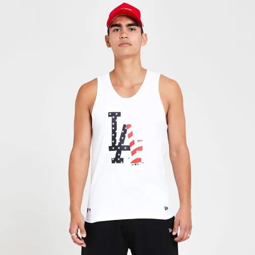 Футболка New Era MLB Infill Tank Los Angeles Dodgers sleeveless T-shirt, белый