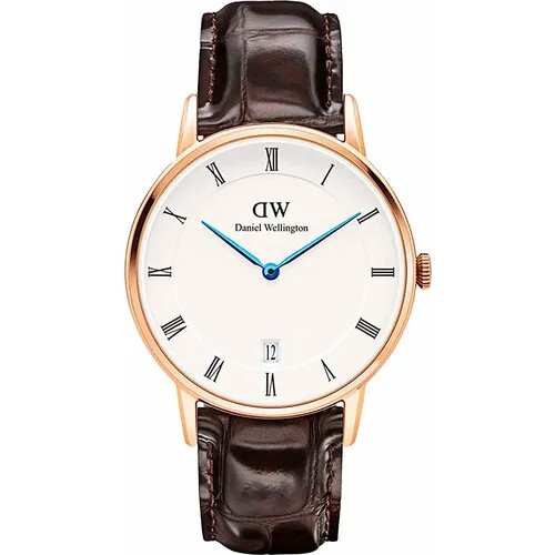 Наручные часы Daniel Wellington, коричневый, белый