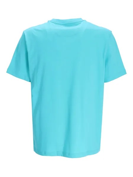 Мужская футболка Hugo Boss Tee 1 с прорезиненным логотипом и коротким рукавом с круглым вырезом, бирюзовая