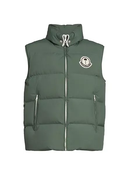 Пуховик Moncler x Palm Angels Rodmar Moncler Genius, зеленый