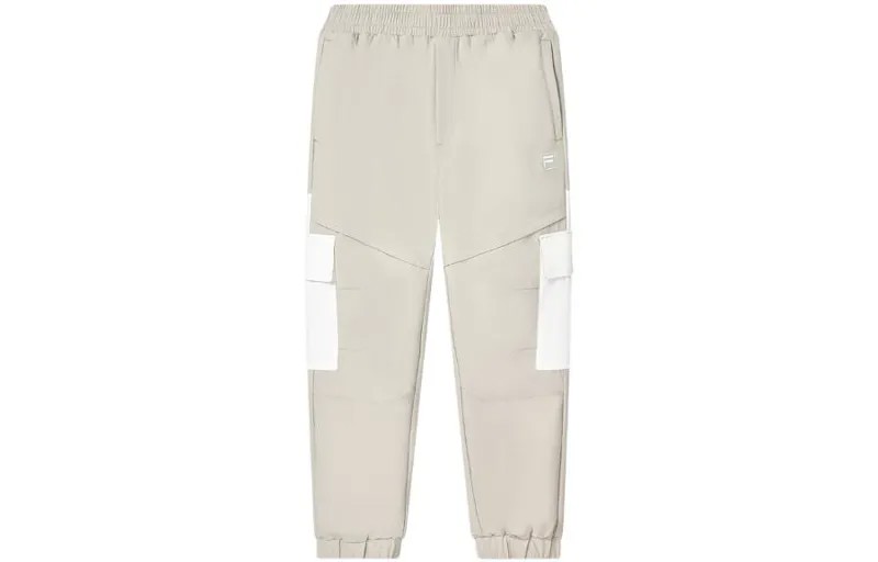 Трикотажные спортивные штаны мужские светло-бежевые Fila, цвет Light nude