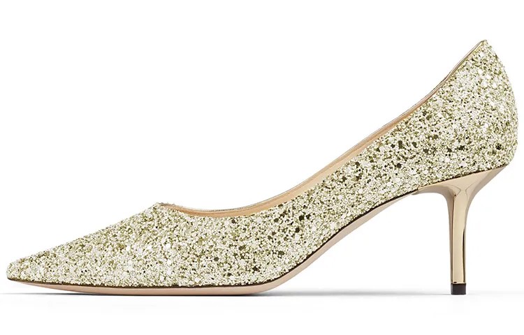 Jimmy Choo Wmns Love 65 Туфли на высоком каблуке серебристо-белого цвета