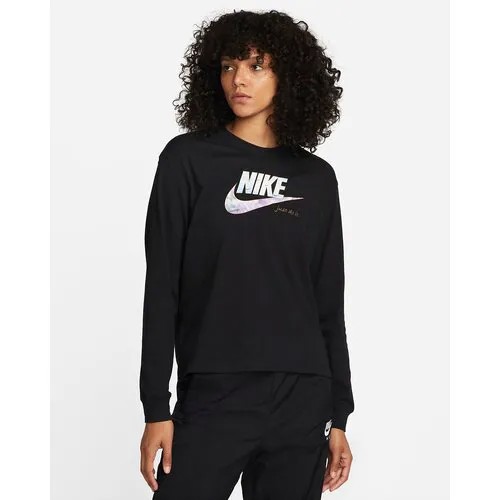Лонгслив NIKE, размер S, черный