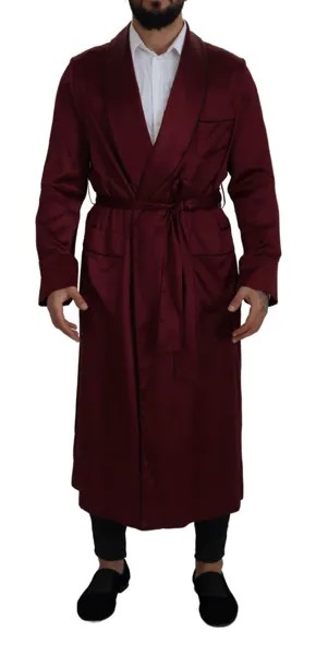 DOLCE - GABBANA Куртка с запахом бордо, шелковый халат, мужское пальто IT50/US40/L, рекомендованная цена 3500 долларов США
