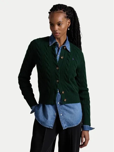 Кардиган стандартного кроя Polo Ralph Lauren, зеленый