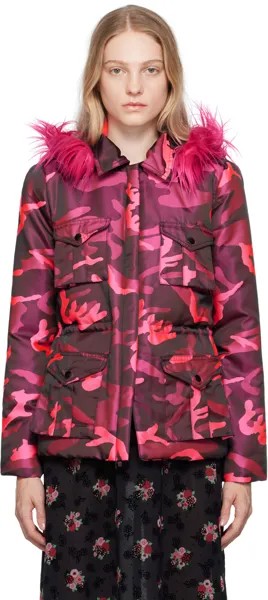 Розовая камуфляжная куртка Anna Sui