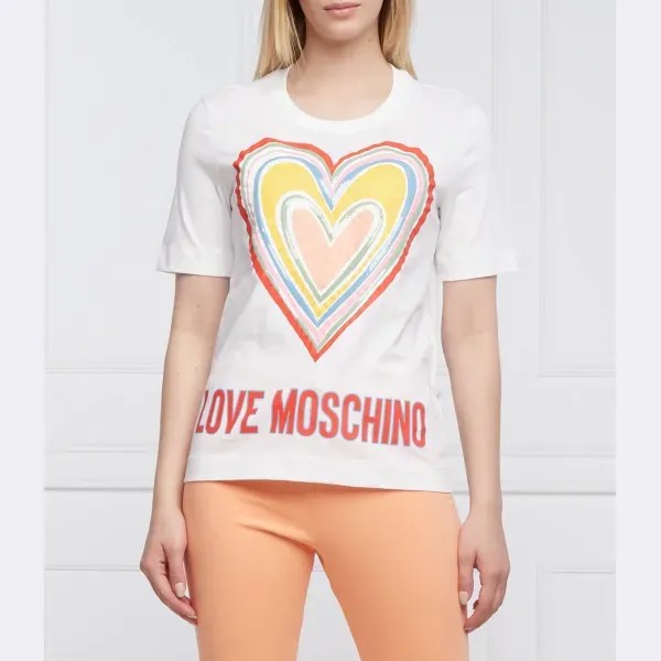 Футболка стандартного кроя Love Moschino, белый
