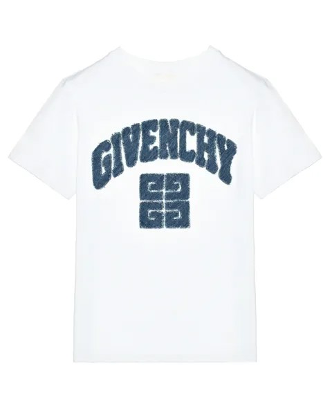 Футболка с логотипом, белая Givenchy