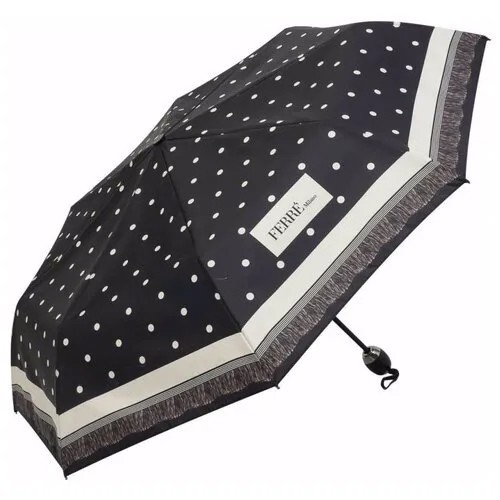 Зонт складной женский Ferre 6014-OC Pois Black