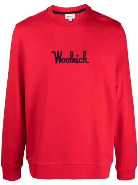 Woolrich толстовка с вышитым логотипом