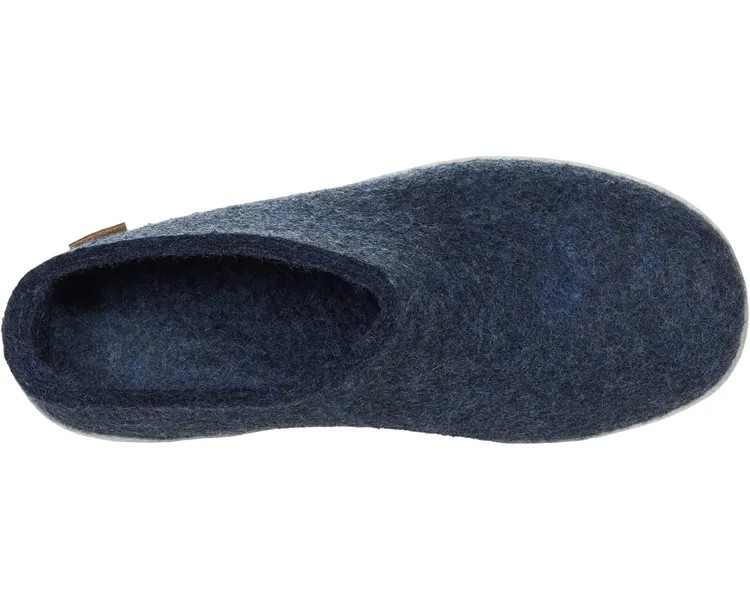 Слипперы Wool Slip-On Rubber Outsole Glerups, джинсовая ткань