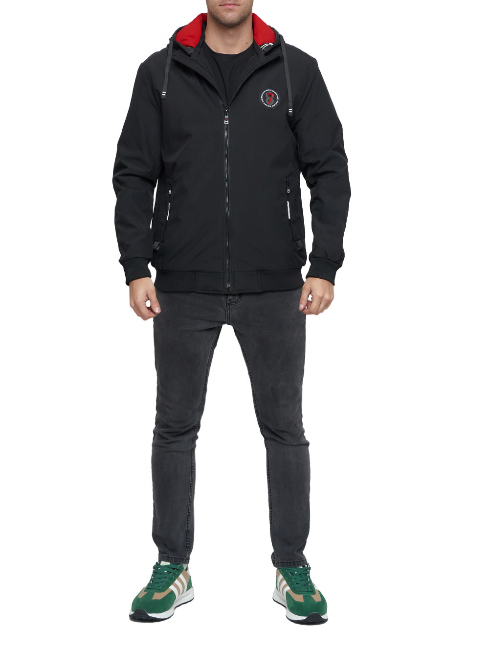 Спортивная куртка мужская NoBrand AD3367 черная 54 RU