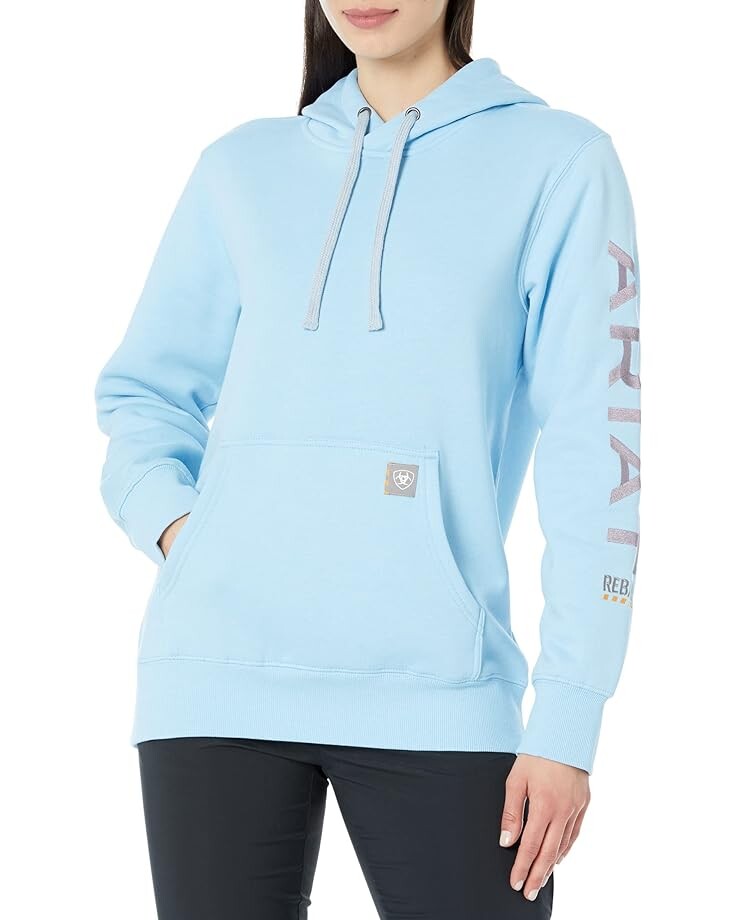 Худи Ariat Rebar Graphic, цвет Dutch Canal Heather/Dusk