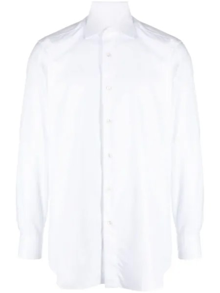 Brioni рубашка с длинными рукавами, белый