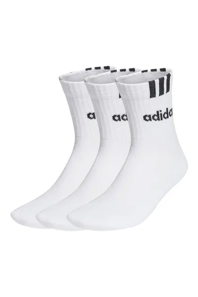 Короткие носки с логотипом - 3 пары Adidas Performance, белый