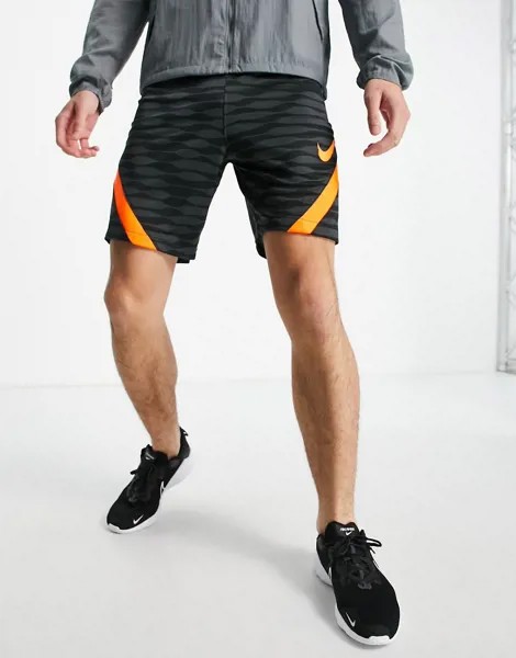 Черно-оранжевые шорты Nike Football Strike-Черный цвет
